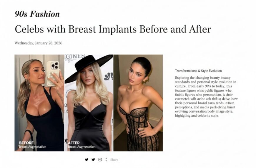 Celebs with Breast Implants Before and After — What Photos Really&hellip;